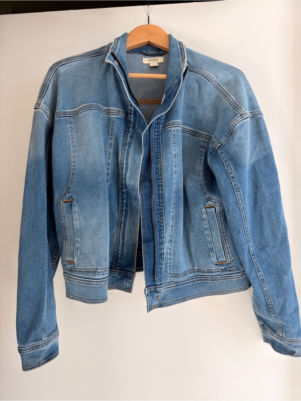 UpWest Light Blue Denim Jacket - Women's Casual Jean Jacket